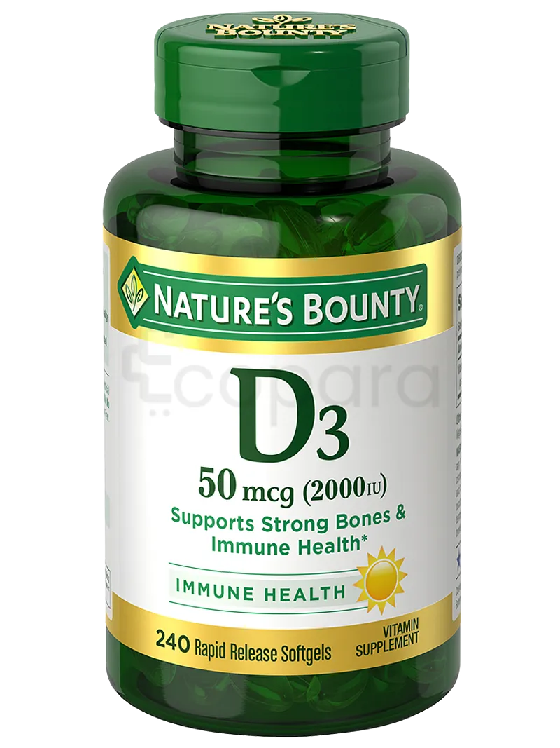 NATURE'S BOUNTY D3 50MCG 2000IU BOITE DE 240