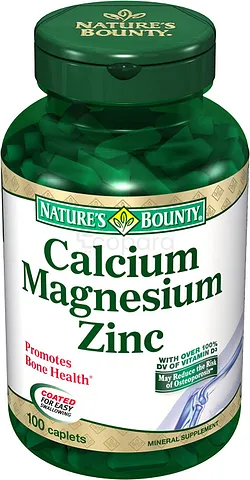 NATURE'S BOUNTY CALCIUM MAGNESIUM & ZINC BOITE DE 100