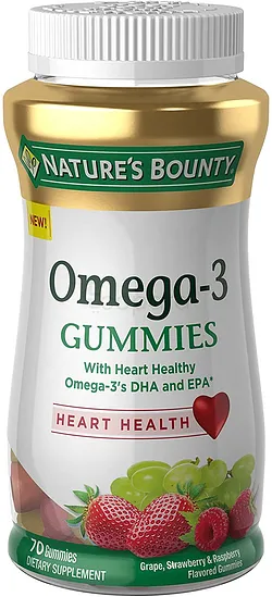 NATURE'S BOUNTY OMEGA-3 GUMMIES BOITE DE 70