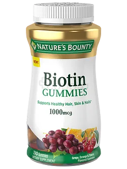 NATURE'S BOUNTY BIOTIN GUMMIES BOITE DE 110