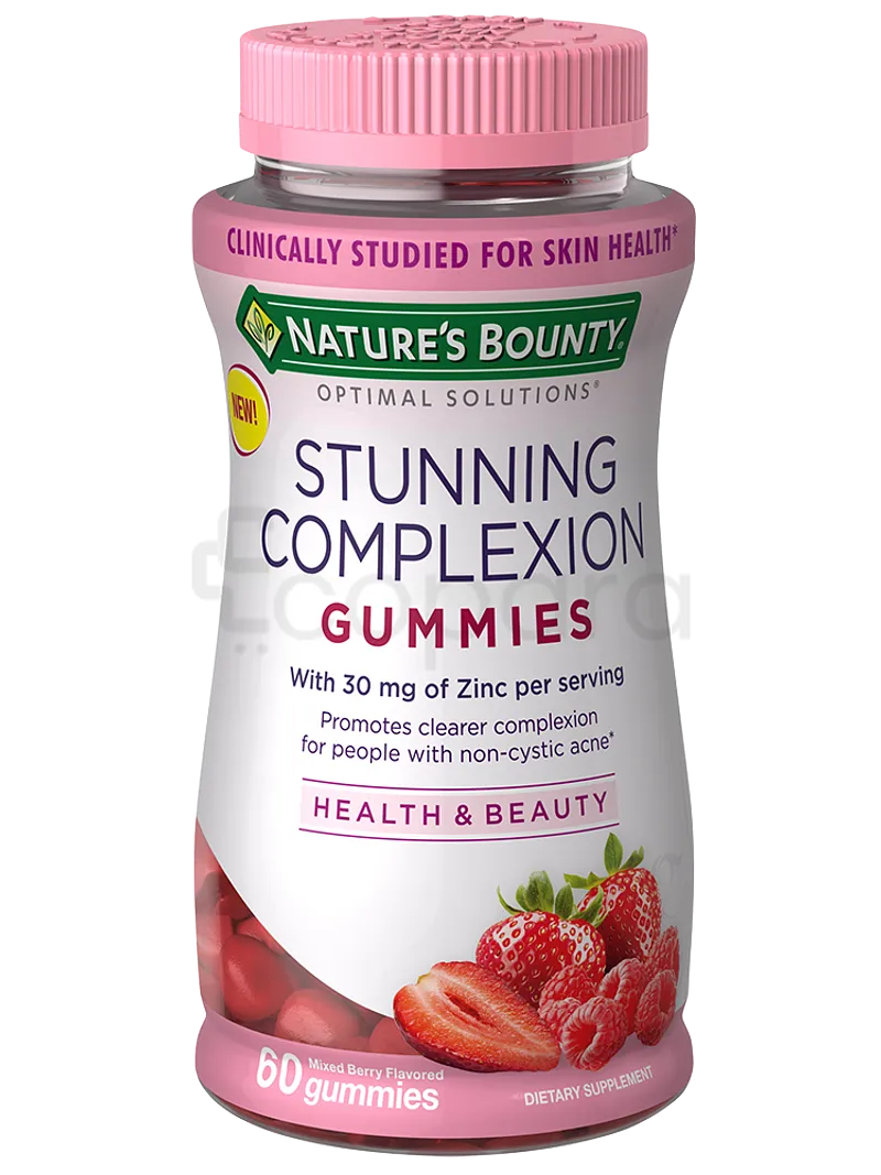 NATURE'S BOUNTY STUNNING COMPLEXION GUMMIES BOITE DE 60
