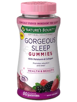 NATURE'S BOUNTY GORGEOUS SLEEP GUMMIES 5MG BOITE DE 60