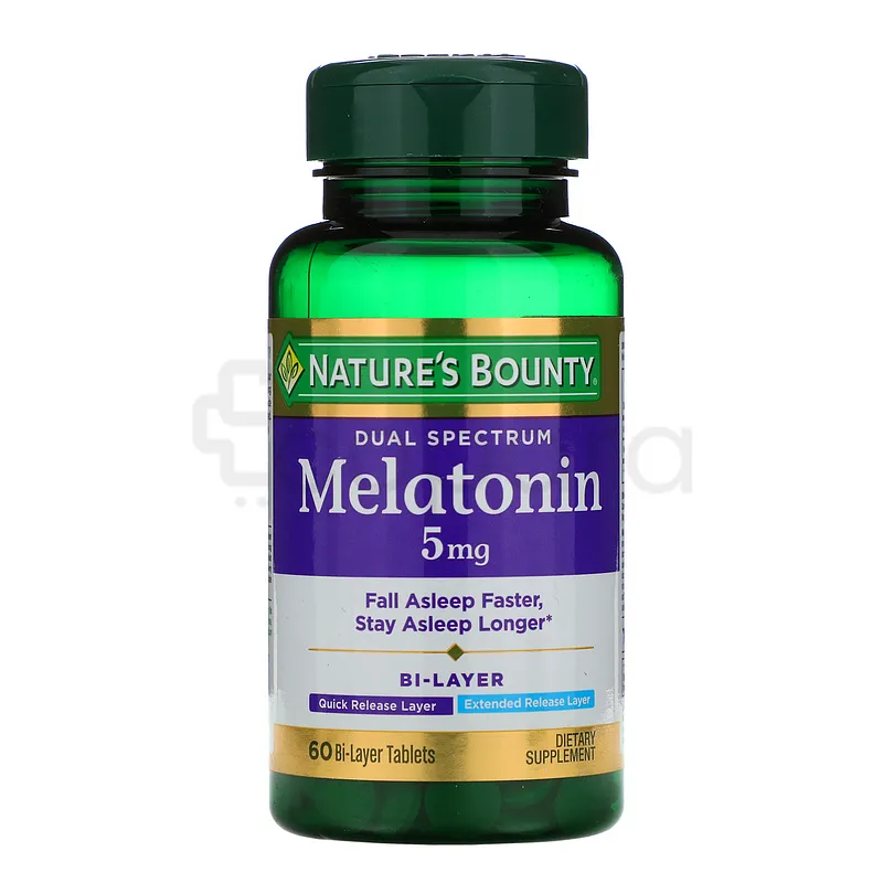 NATURE'S BOUNTY MELATONIN 5MG BOITE DE 60 GELULES
