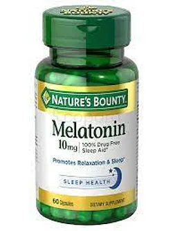 NATURE'S BOUNTY MELATONIN 10MG BOITE DE 60 CAPSULES