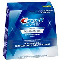 CREST 3D WHITESTRIPS PROFESSIONAL EFFECTS 20 TREATMENTS BOITE DE 40 STRIPS