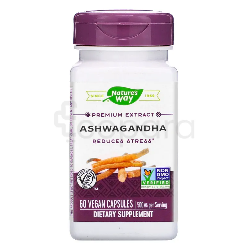 NATURES WAY ASHWAGANDHA STANDARDIZED EXTRACT BOITE DE 60 CAPSULES