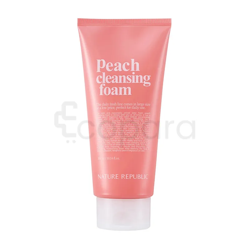 NATURE REPUBLIC DAILY FRESH PEACH CLEANSING FOAM 300ML