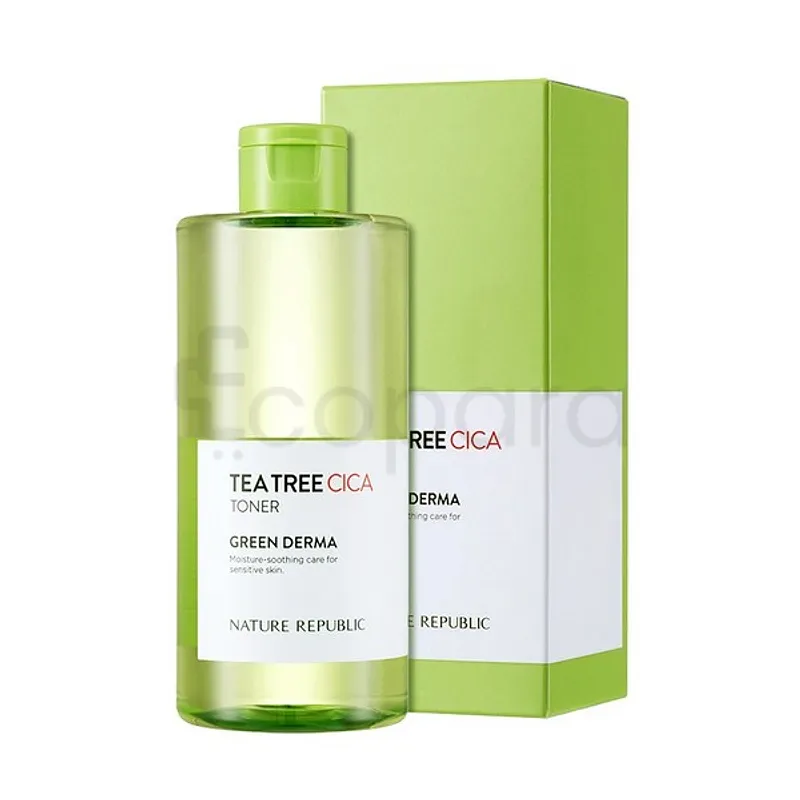 NATURE REPUBLIC GREEN DERMA TEA TREE CICA TONER 300ML