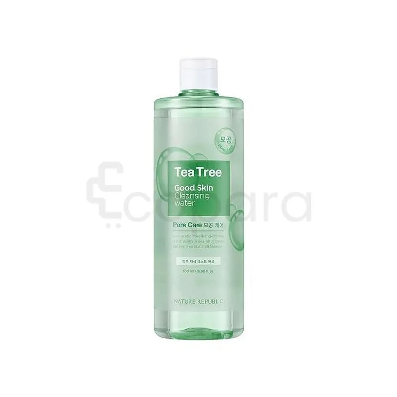 NATURE REPUBLIC GOOD SKIN TEA TREE AMPOULE CLEANSING WATER 500ML