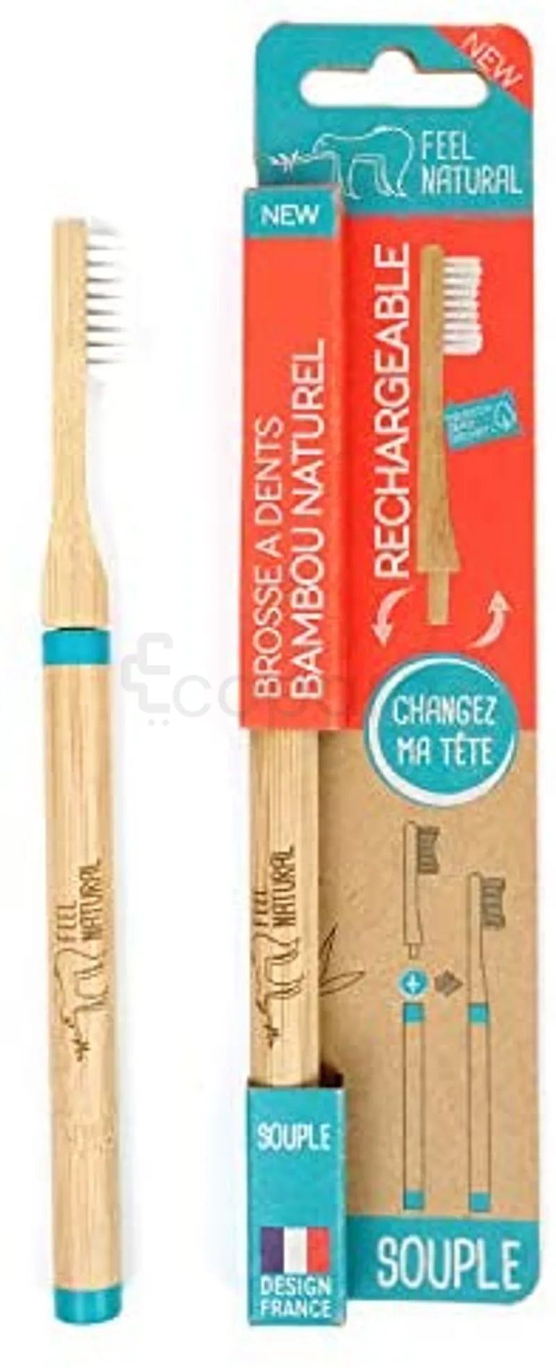 NATUR'IM BROSSE A DENTS BAMBOO NATUREL
