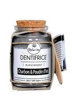 NATUR'IM DENTIFRICE POUDRE CHARBON FLEUR IRIS 100ML