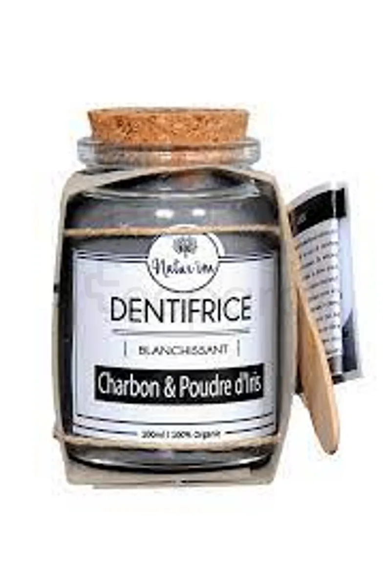 NATUR'IM DENTIFRICE POUDRE CHARBON FLEUR IRIS 100ML