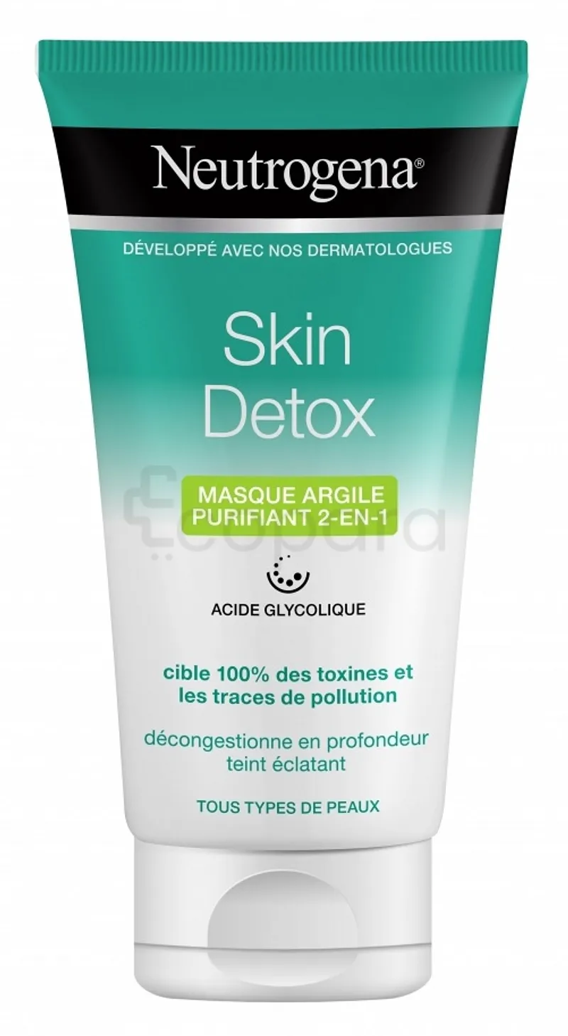 NEUTROGENA SKIN DETOX MASQUE ARGILE EXFOLIANT PURIFIANT 2 EN 1 150ML