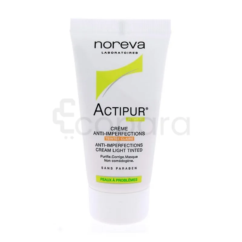 NOREVA ACTIPUR CREME MATIFIANTE ANTI-IMPERFECTIONS TEINTEE CLAIRE 30ML
