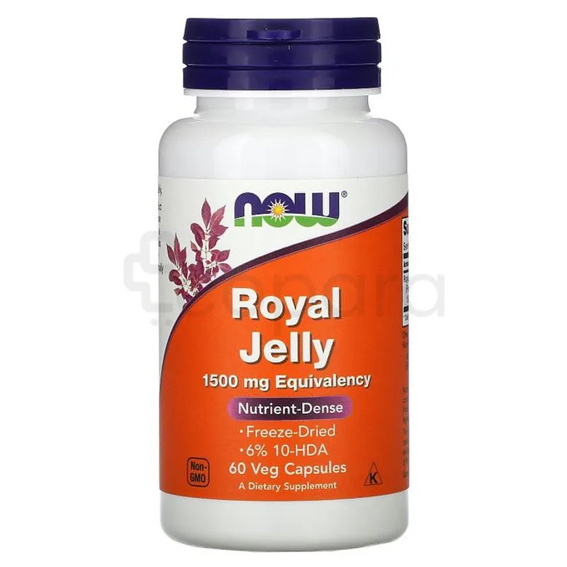 NOW GELEE ROYALE ROYAL JELLY 1500MG BOITE DE 60 GELULES