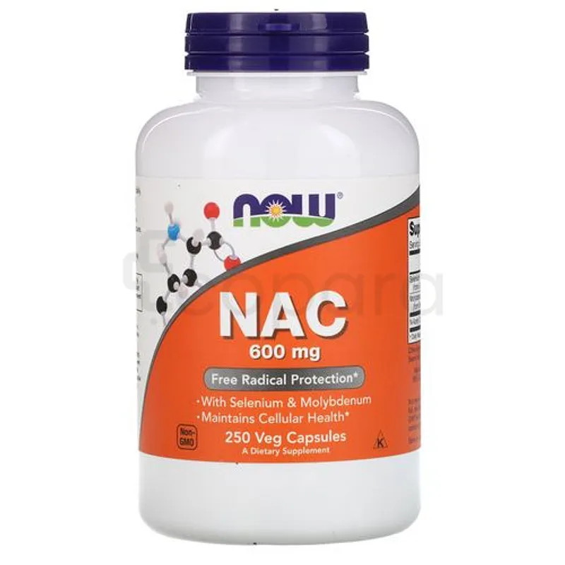 NOW NAC 600MG WITH SELENIUM ET MOLYBDEN BOITE DE 250 GELULES