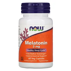 NOW MELATONIN 3MG BOITE DE 60 CAPSULES