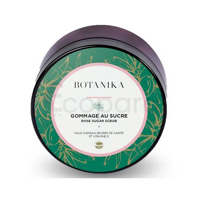 BOTANIKA GOMMAGE AU SUCRE PARFUME A LA ROSE 200ML