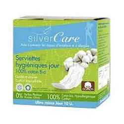SILVER CARE SERVIETTES HYGIENIQUES BOITE DE 10