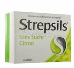STREPSILS SANS SUCRE CITRON BOITE DE 16 COMPRIMES