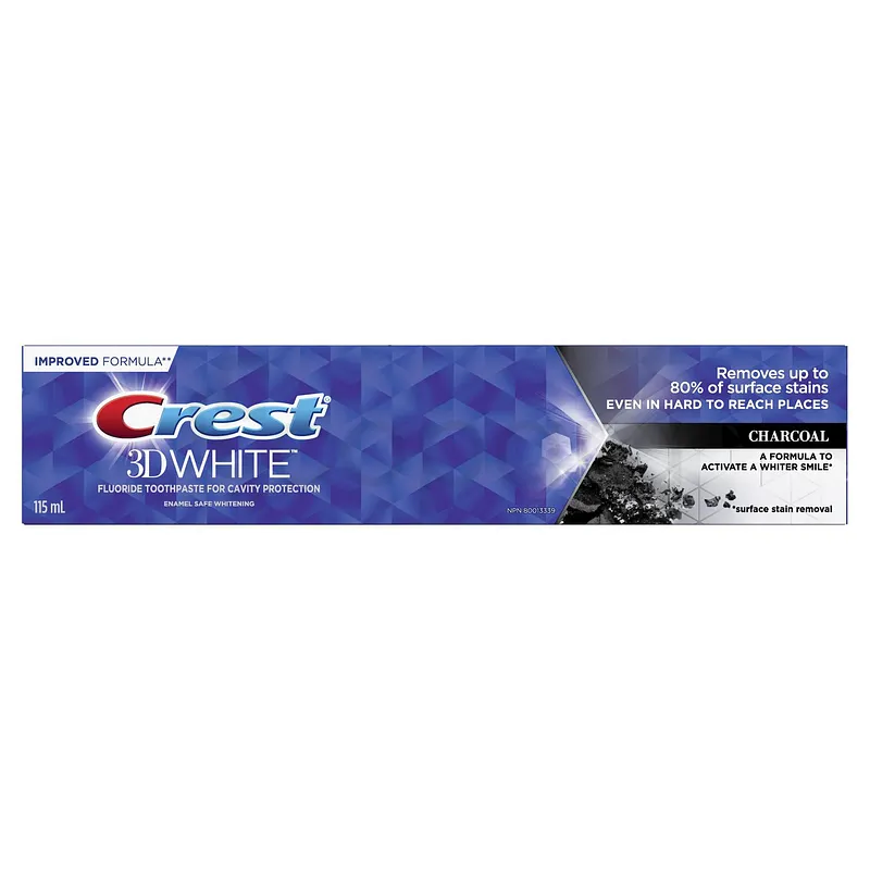 CREST 3D WHITE CHARCOAL WHITENING TOOTHPASTE 115ML