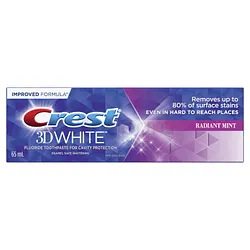 CREST 3D WHITE TOOTHPASTE RADIANT MINT 65ML