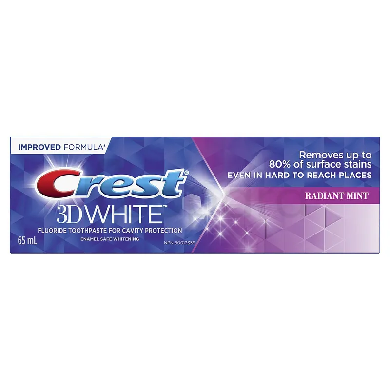 CREST 3D WHITE TOOTHPASTE RADIANT MINT 65ML