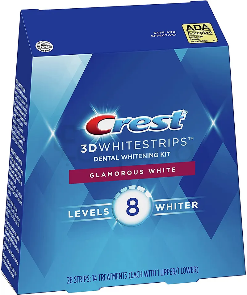 CREST 3D WHITE WHITESTRIPS DENTAL WHITENING KIT BOITE DE 28