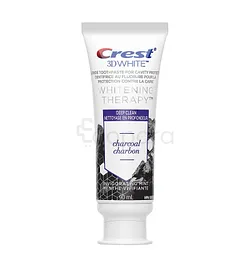 CREST CHARCOAL TOOTHPASTE 3D WHITE WHITENING THERAPY WHIT FLUORIDE INVIGORATING MINT 90ML