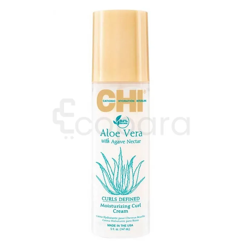 CHI ALOE VERA WITH AGAVE NECTAR MOISTURIZING CURL CREAM 147ML