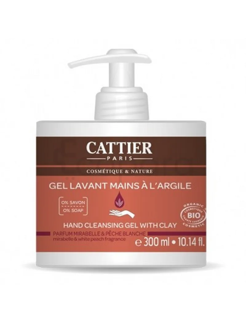 CATTIER GEL LAVANT MAINS PECHE MIRABELLE 300ML
