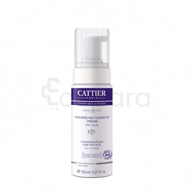 CATTIER MOUSSE NETTOYANTE VISAGE BLEUET 150ML