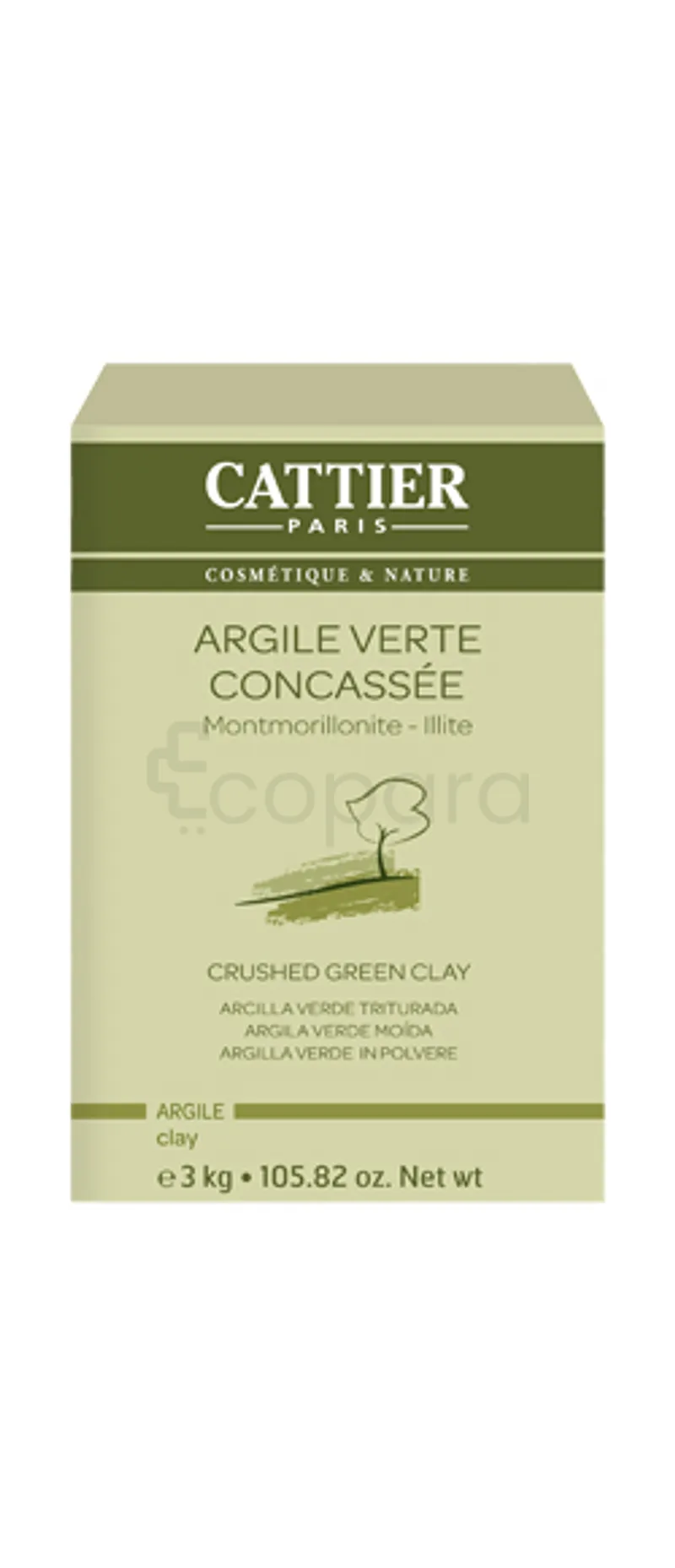 CATTIER ARGILE  VERTE CONCASSE 3KG