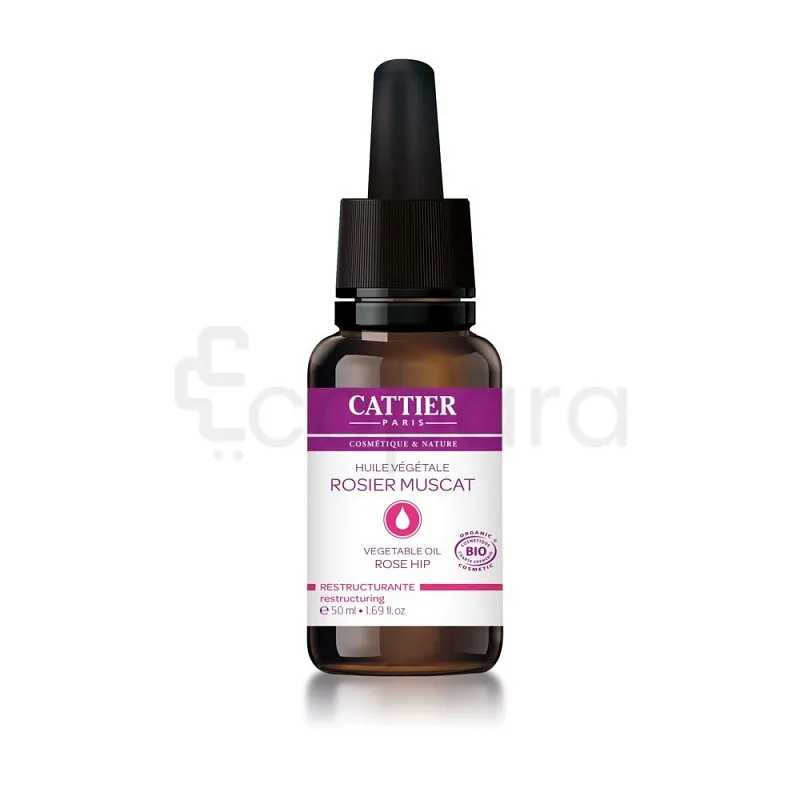 CATTIER HUILE VEGETALE ROSIER MUSCAT 50ML