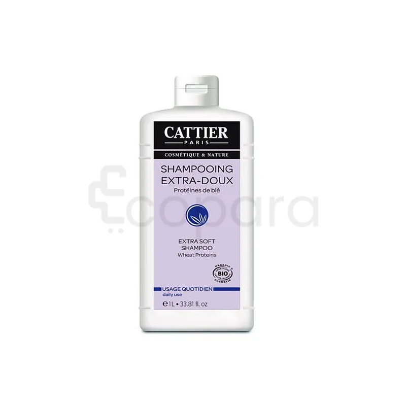 CATTIER SHAMPOOING EXTRA DOUX PROTEINES DE BLE 1L
