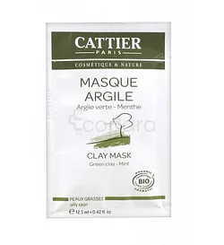CATTIER MASQUE ARGILE VERTE MENTHE 12.50ML