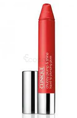 CLINIQUE LIP BALM CHUBBY PLUMP & SHINE BRILLANT A LEVRES FLUIDE REPULPANT NUMERO 2 SUPER SCARLET