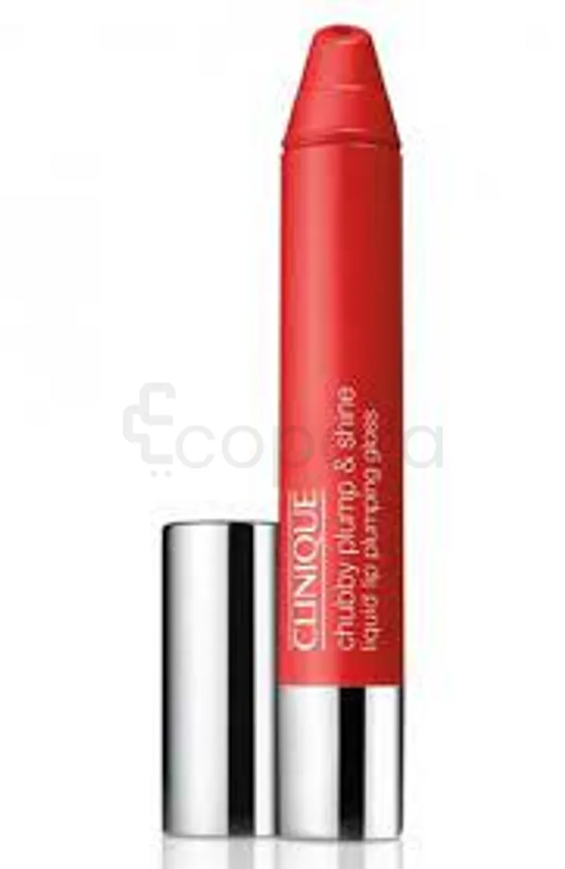 CLINIQUE LIP BALM CHUBBY PLUMP & SHINE BRILLANT A LEVRES FLUIDE REPULPANT NUMERO 2 SUPER SCARLET