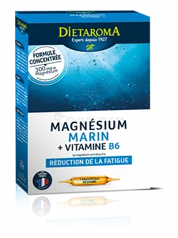 DIETAROMA MAGNESIUM MARIN + B6 BOITE DE 20 AMPOULES