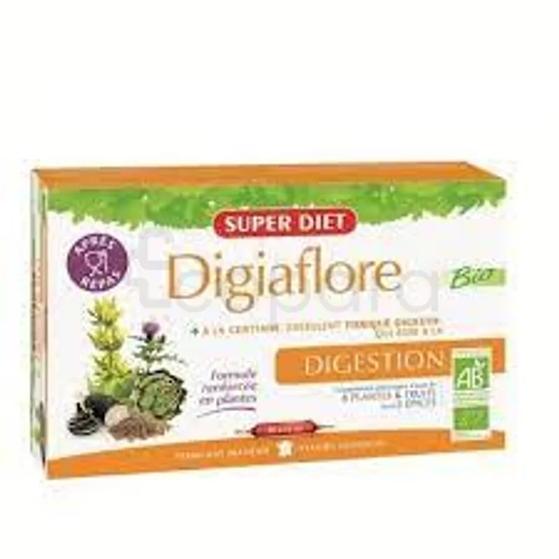 SUPERDIET DIGIAFLORE BIO BOITE DE 20 AMPOULES