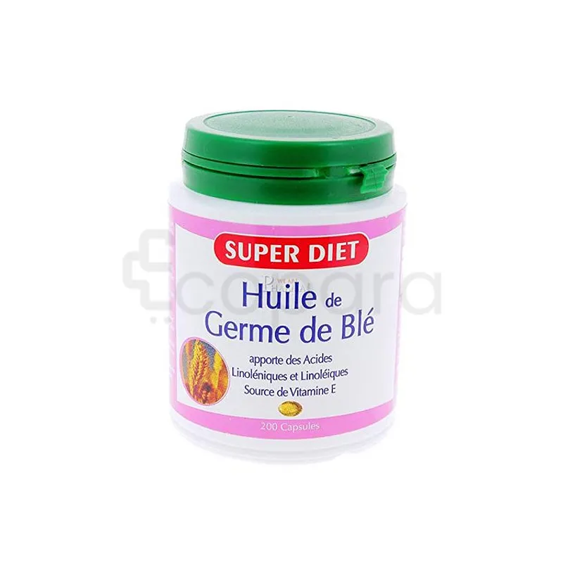 SUPER DIET GERMES DE BLE VITAMINE E BOITE DE 200 CAPSULES
