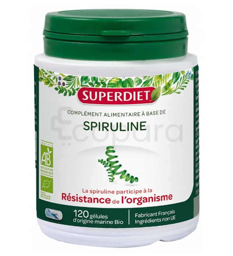 SUPER DIET SPIRULINE BOITE DE 120 GELULES