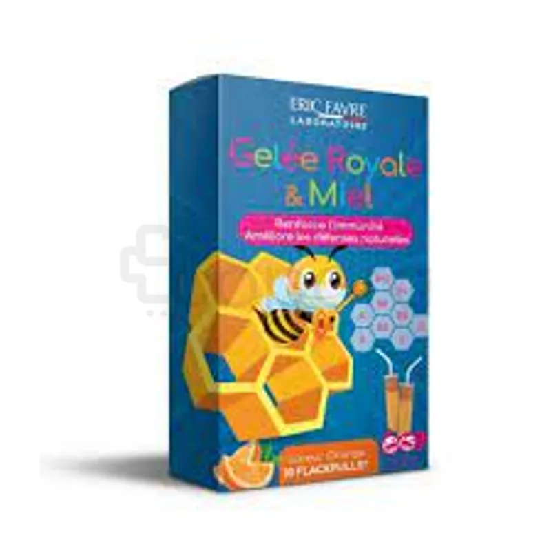 ERIC FAVRE GELEE ROYALE ET MIEL ENFANTS ORANGE BOITE DE 10