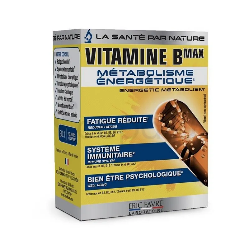 ERIC FAVRE COMPLEXE VITAMINE B MAX BOITE DE 90 COMPRIMES