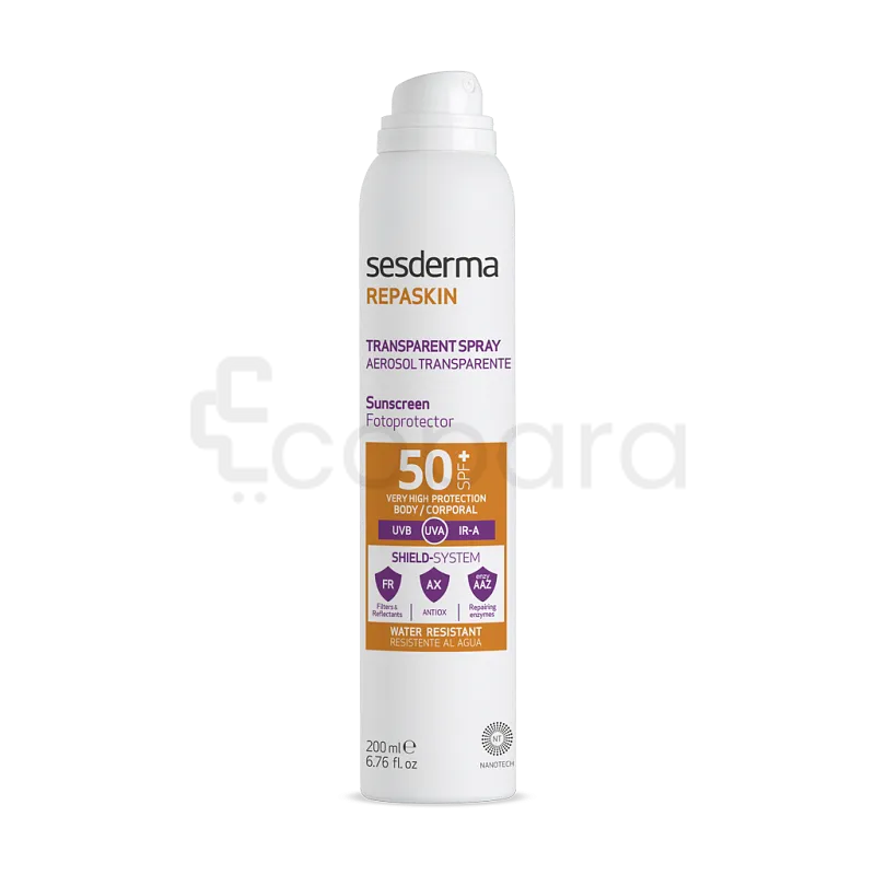 SESDERMA REPASKIN AERESOL TRANSPARENT SPRAY 50SPF+ 200ML