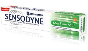 SENSODYNE LOT DE 3 DENTIFRICES SOIN FLUOR ACTIF 75ML REFERENCE 60000