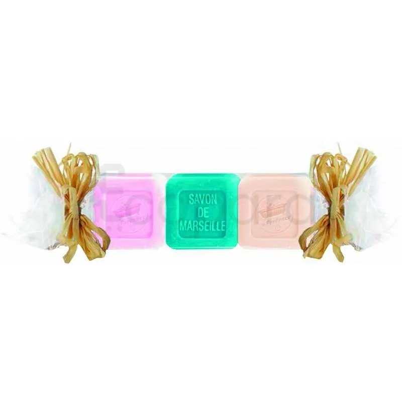 LES PETITS BAINS DE PROVENCE PACK SAVON DE MARSEILLE BOITE DE 3 25G
