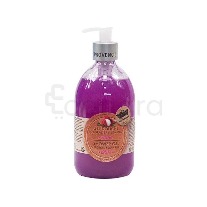 LES PETITS BAINS DE PROVENCE GEL DOUCHE SURGRAS SANS SAVON LITCHI 500ML