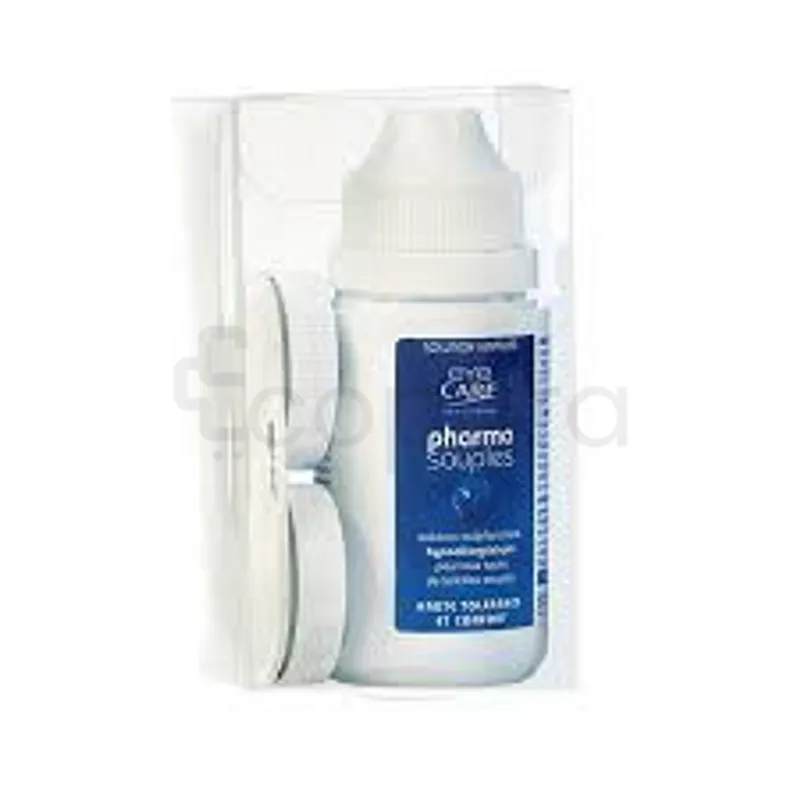 EYE CARE KIT PHARMASOUPLES 50ML + ETUI LENTILLES REFERENCE 07402