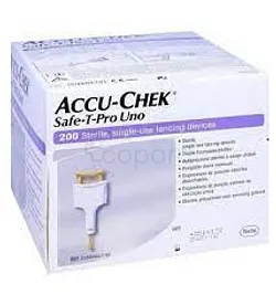 ACCU-CHEK LANCETTE SAFE -T-PRO UNO BOITE DE 200